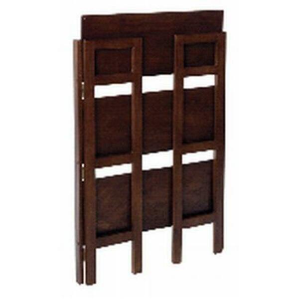 Winsome Trading WINSOME TRADING--Stackable Folding Shelf 3-Tier-Antique Walnut 94896